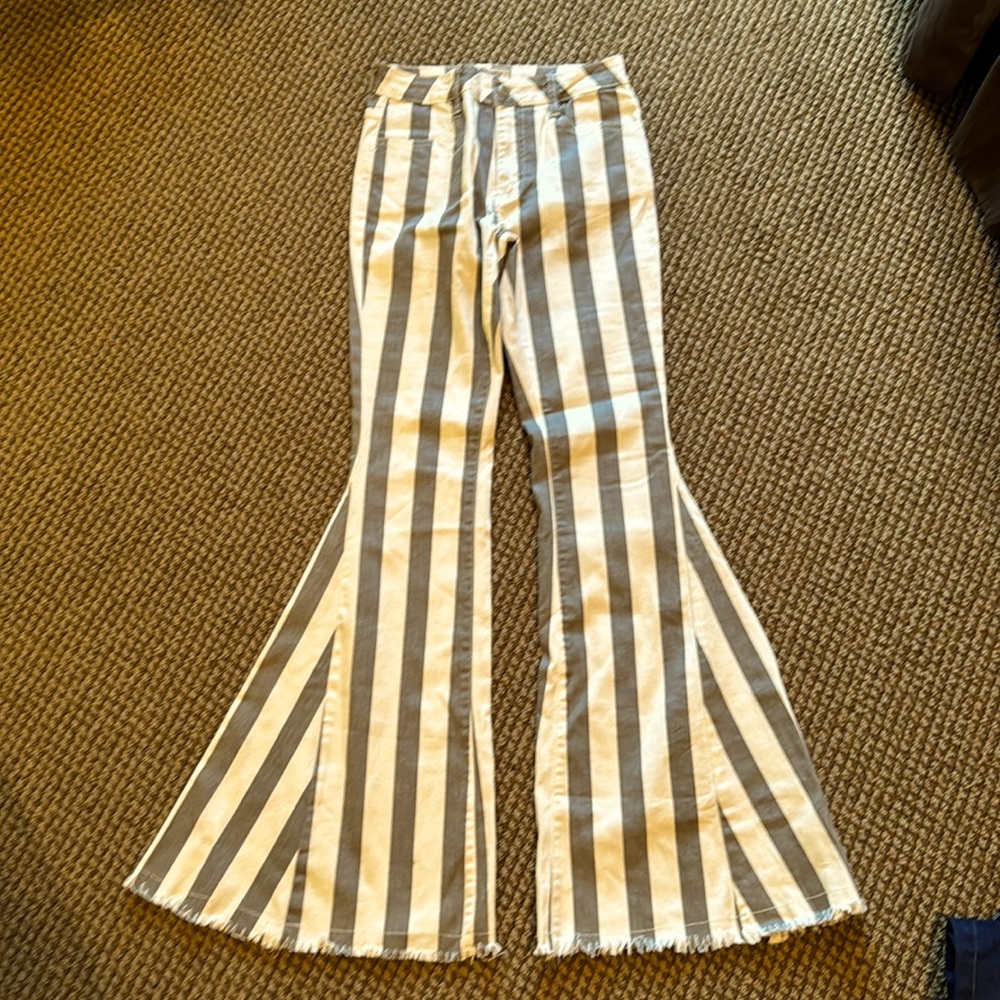 Bestto striped flare jeans, NWT